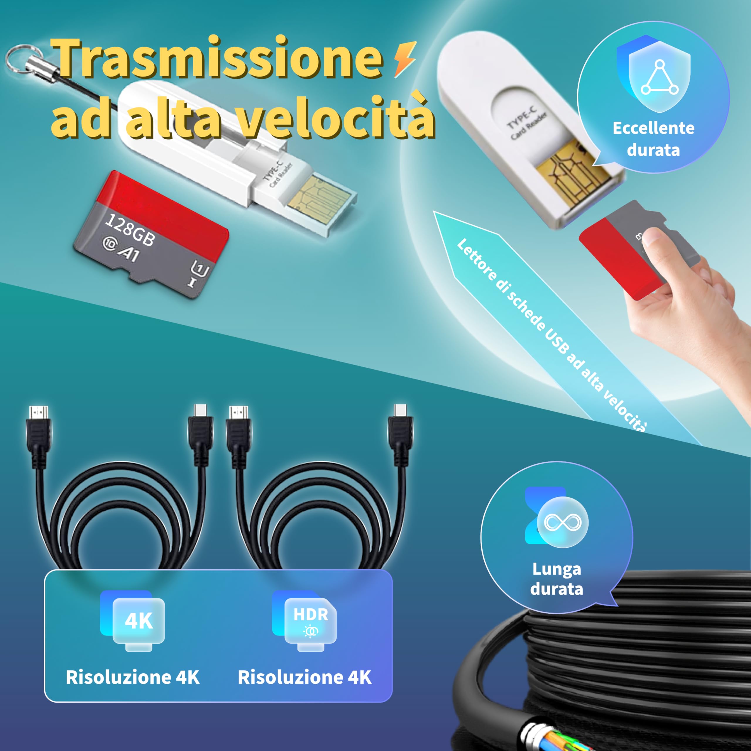 iRasptek Starter Kit For Raspberry Pi 5 16GB RAM- Edizione OS-Bookworm da 128GB preinstallata(case in alluminio)