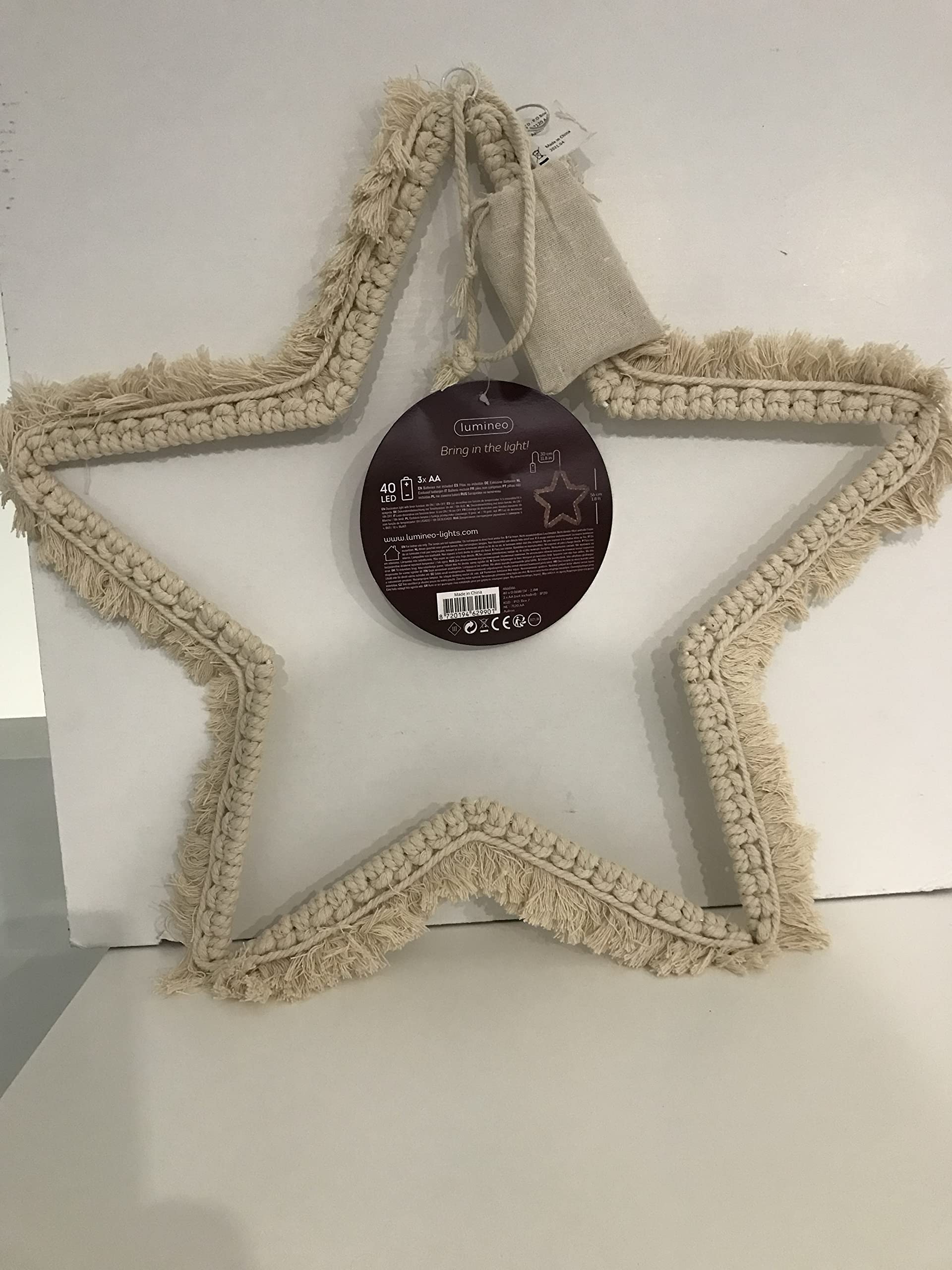 Estrella de Navidad LED ideal para regalar y decorar la entrada familiar