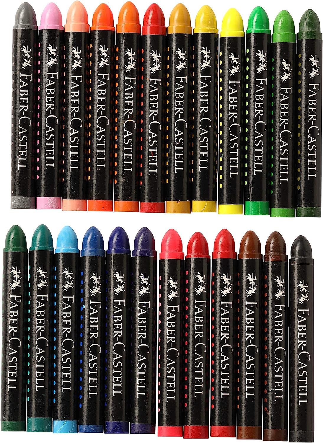 Faber-Castell 90Mm Jumbo Wax Crayons (Pack of 24), Multicolor 1