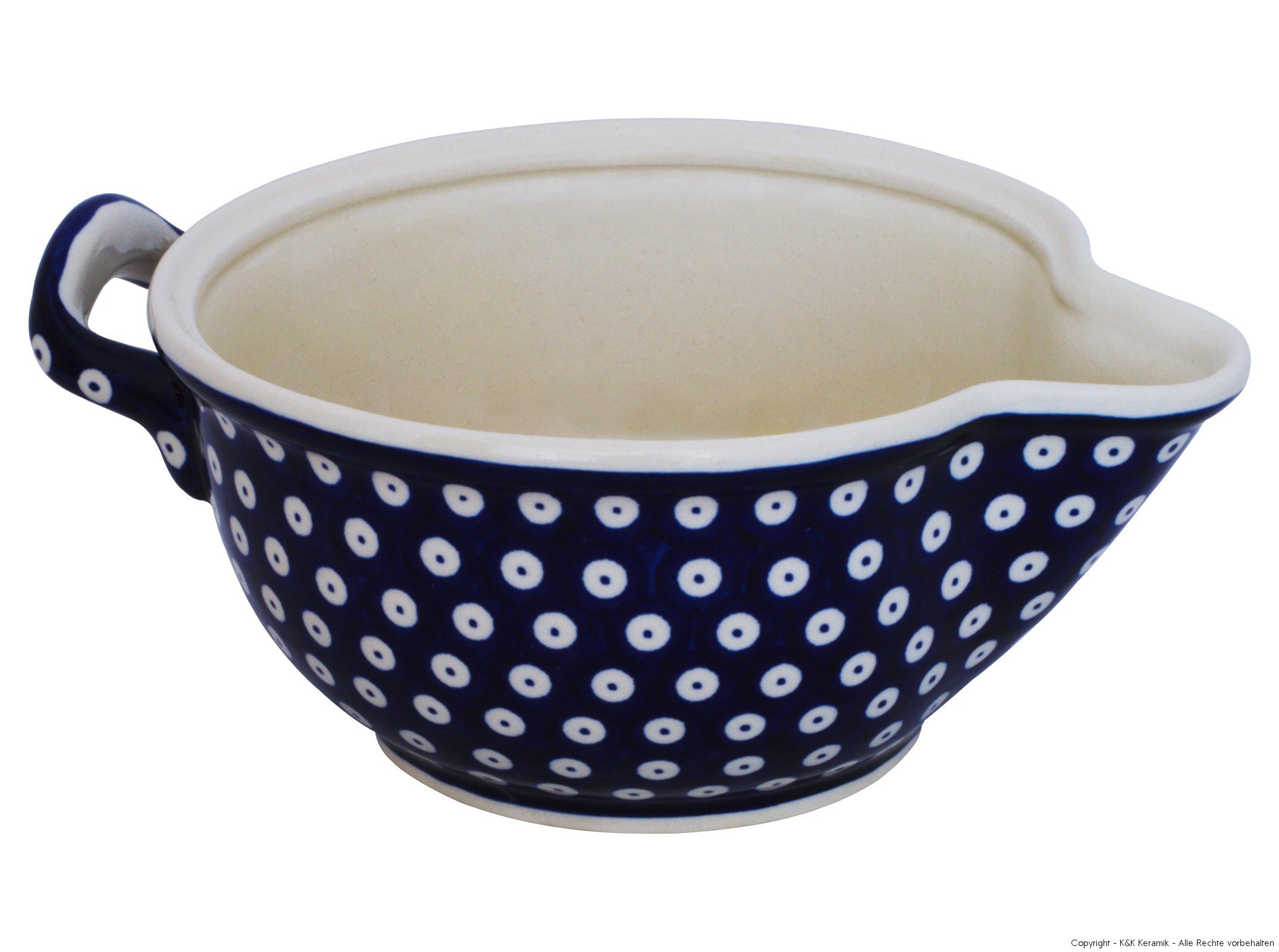 Saucière en céramique d'art Bunzlauer 1,2 l, fait main avec le superbe motif 42
