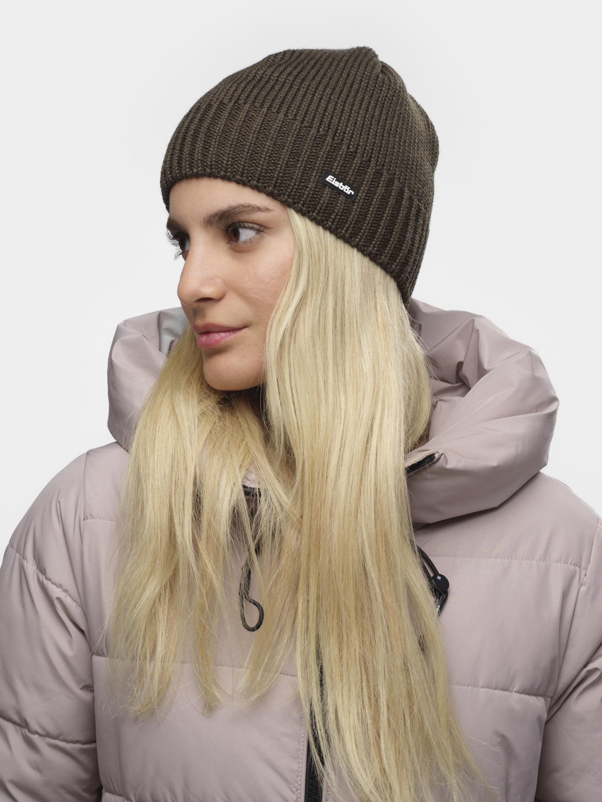 Eisbär Mütze Herren & Damen Trop - Merino Wintermütze Unisex mit Fleece schützt vor Kälte und Wind - Strickmütze atmungsaktiv thermoregulierend Wintermütze Haube aus Österreich