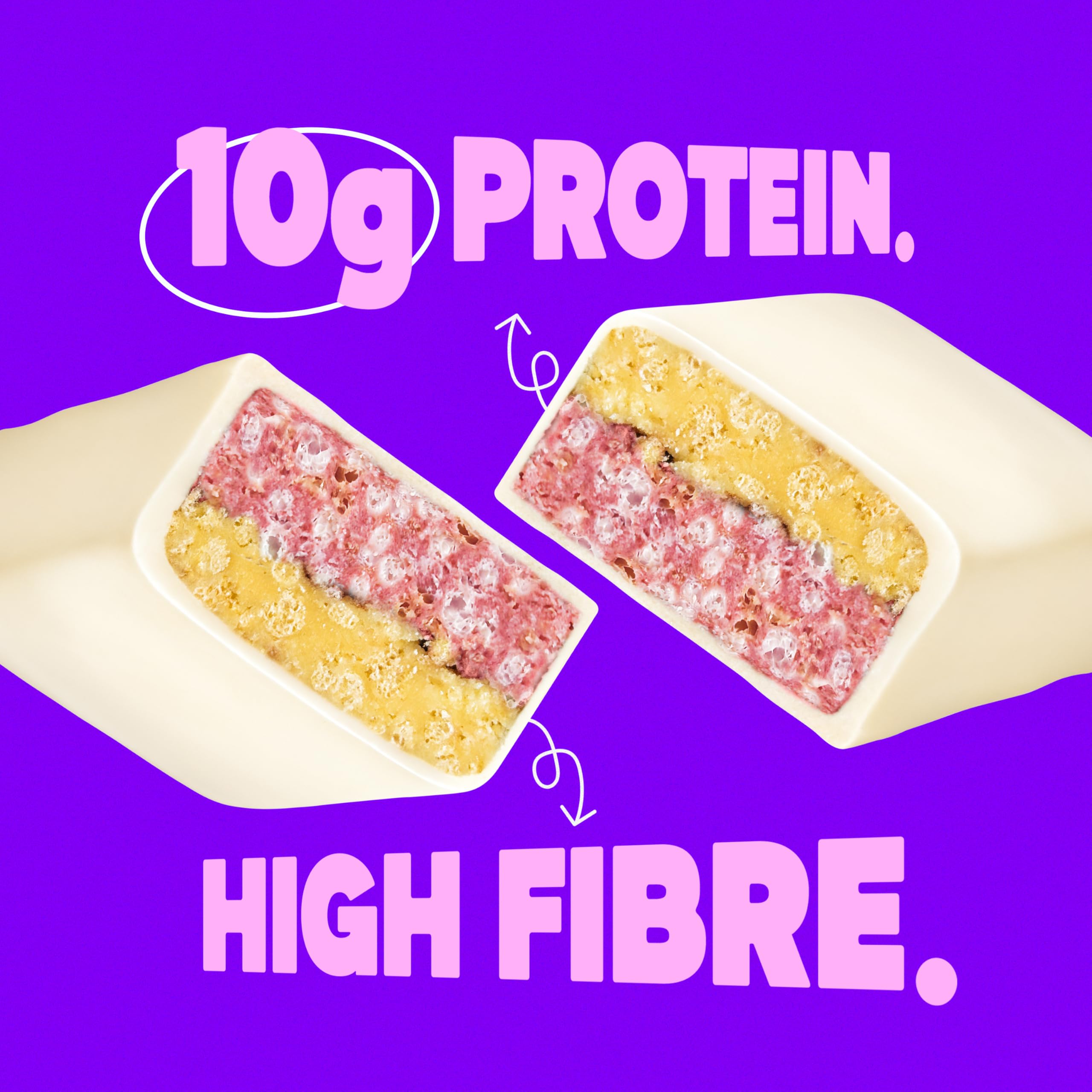 Yogabar Crunch Mixed Berries Protein Bar | No Added Sugar | 10g Protein | High Fibre | Gluten Free Snack | 50g each, Pack of 1 — Amazon image 4