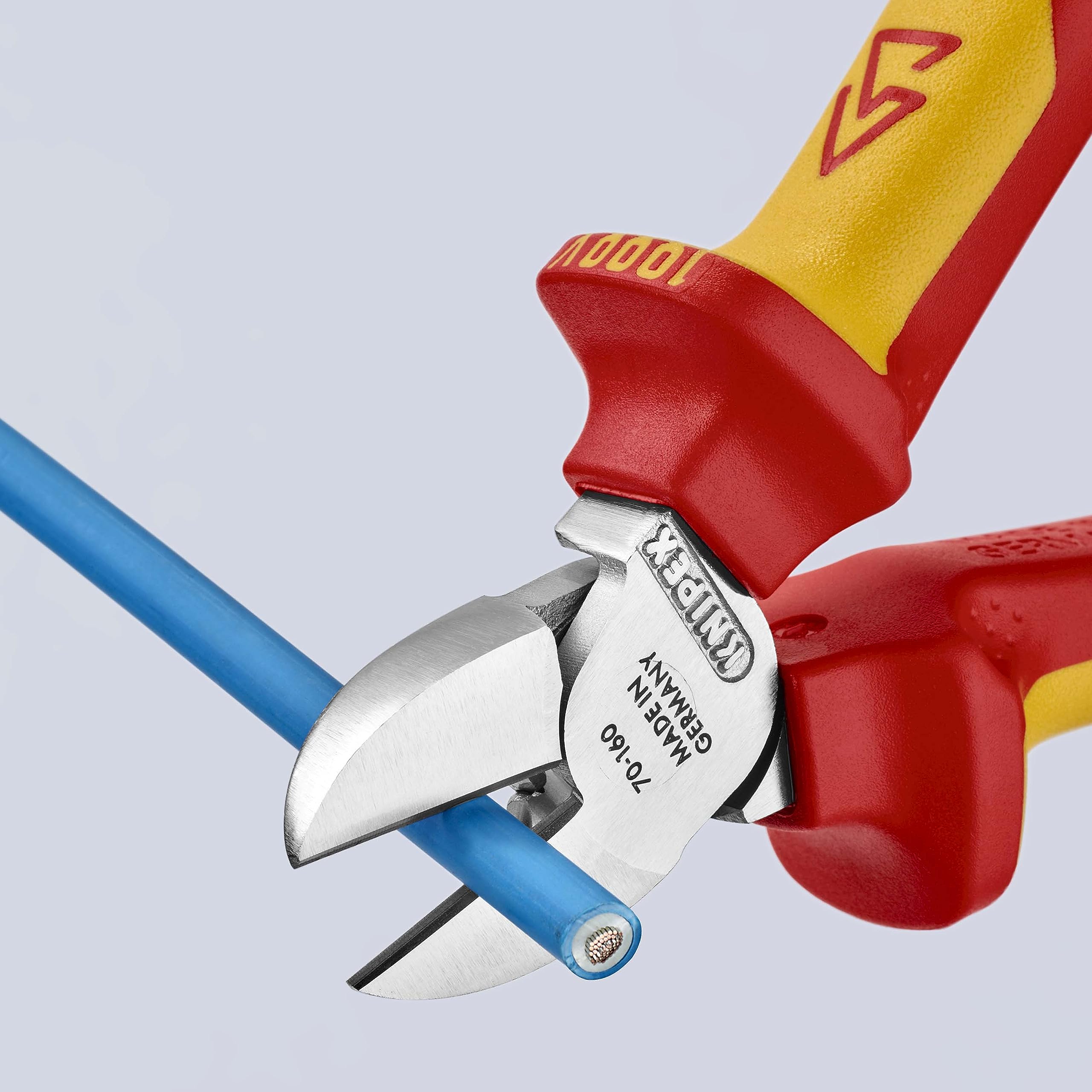 KNIPEX Seitenschneider verchromt isoliert, 70 06 160 T