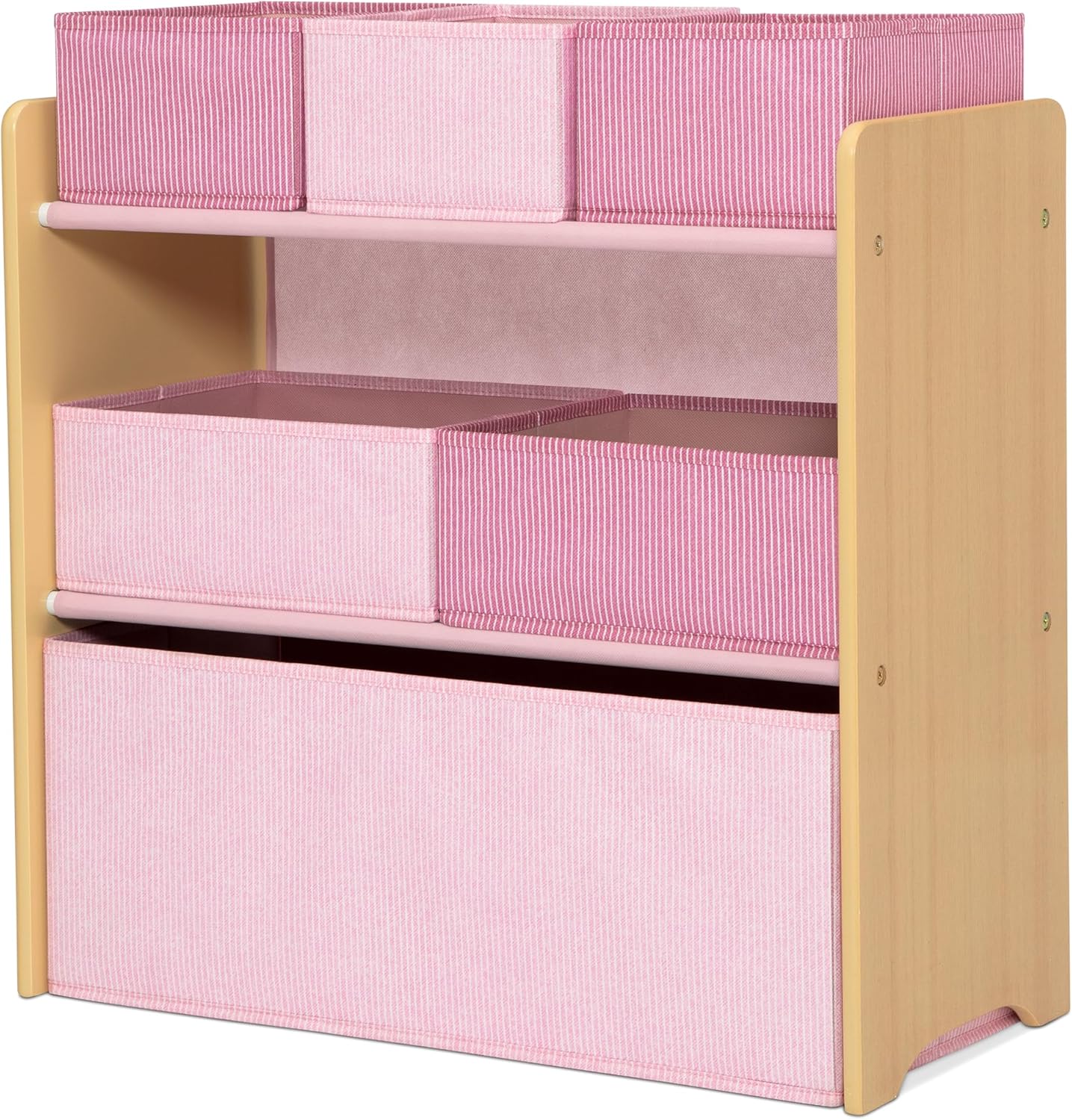 Delta Children - GapKids 6 Bin Toy Organizer - Greenguard Gold Certified, Blush Pink