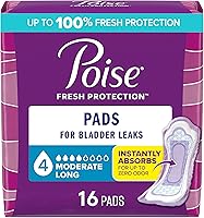 Vista 10 de Poise- Almohadillas de incontinencia, absorción moderada., 10036000469681, Largo regular, 1
