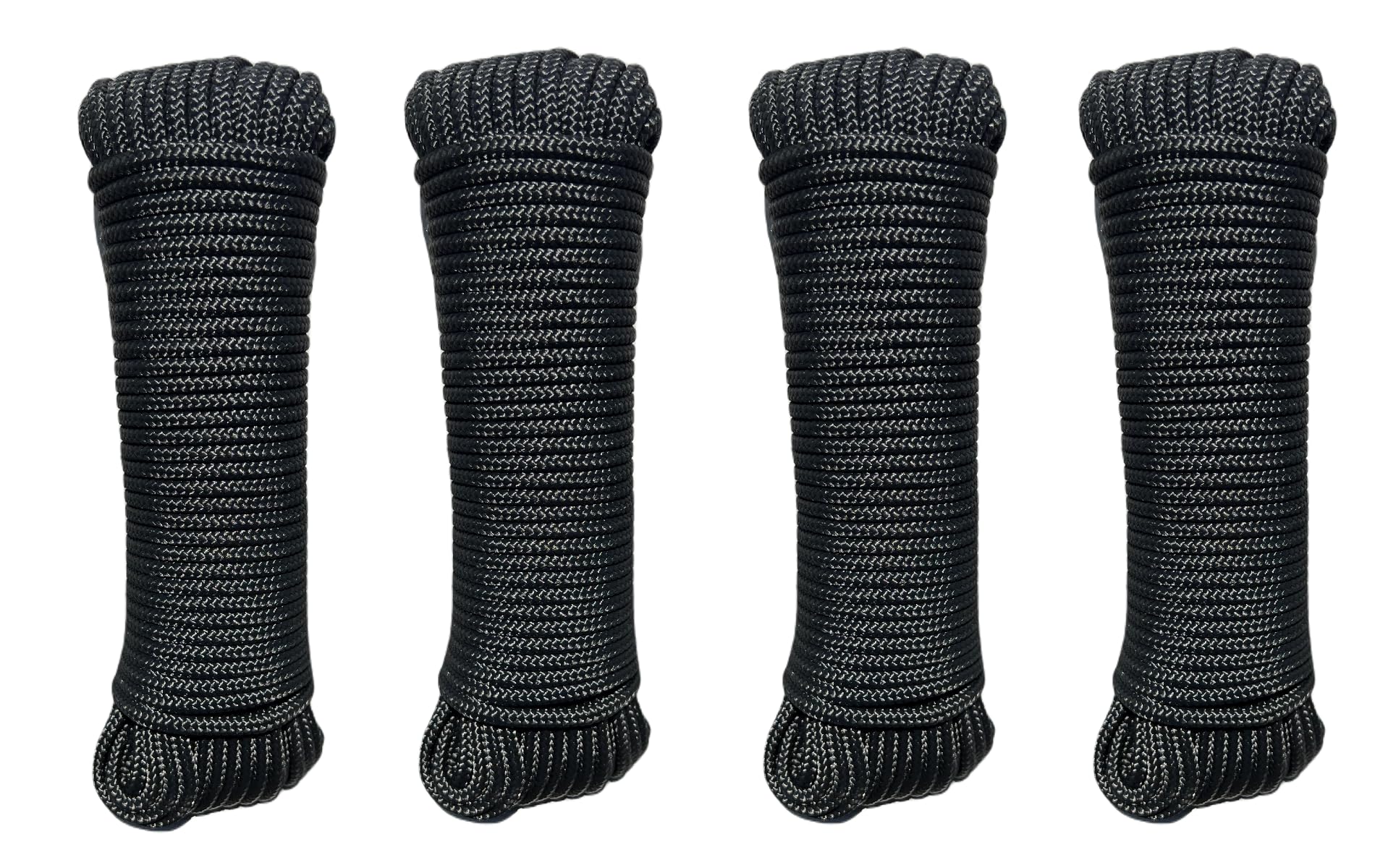 Snapklik.com : ATERET 1/4 Inch By 80 Feet Black Diamond Braid Polyester ...