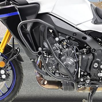 for Y.amaha Tracer 9 Tracer9 GT 2021 2022 2023 2024 Motorcycle Highway Crash Bars Stunt Cage Bar Engine Guard Bumper Side Frame Slider Gas Tank Falling Protector Steel Modified Parts 21-24