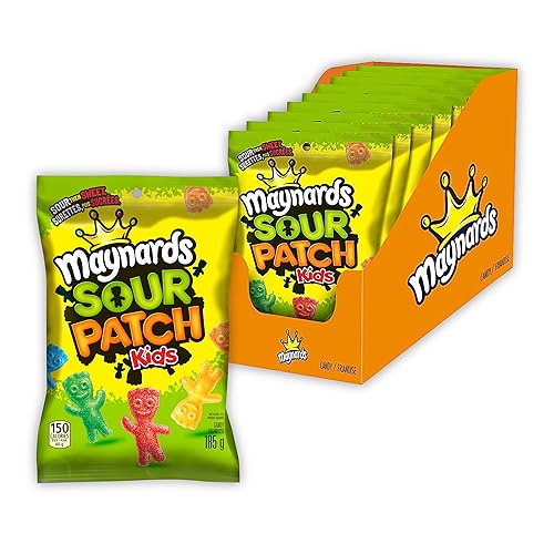 Maynards Sour Patch Kids, 6.5 onzas, 9 unidades, importado de Canadá