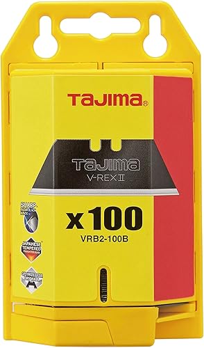Tajima VRB2-100B V-REX II - Cuchillas de acero templado de alta calidad, paquete de 100 unidades