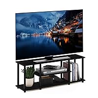 Furinno Supporti TV di Intrattenimento a 3 Livelli, Walnut/Black