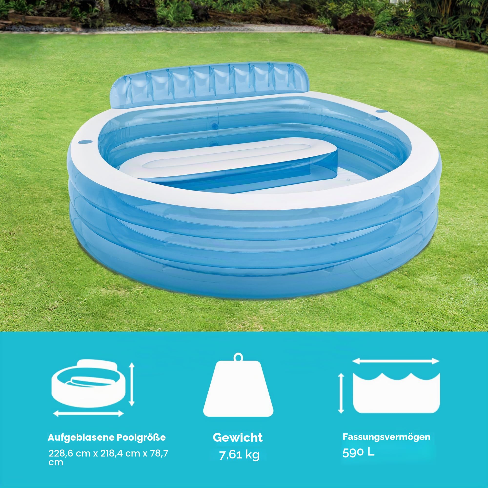 Intex 57190ep Aufstellpool aufblasbar