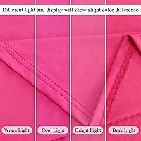 Vista 7 de Cubierta de Arco Rosa Intenso 7.2 Pies Cubierta de Arco de Spandex Cubierta de Soporte de Arco de Globos Cubiertas de Arcos Redondos Superiores