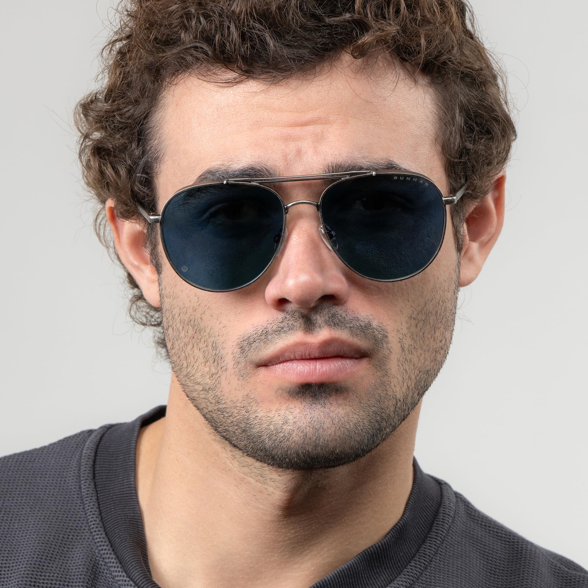 Gunnar x Fallout Brille - Brotherhood of Steel - Gunmetal - Sun | Computer-/Gaming-Brille - Fallout Brotherhood of Steel - Gunmetal - Sun - 90 % Blaulicht- & 100 % UV-Schutz