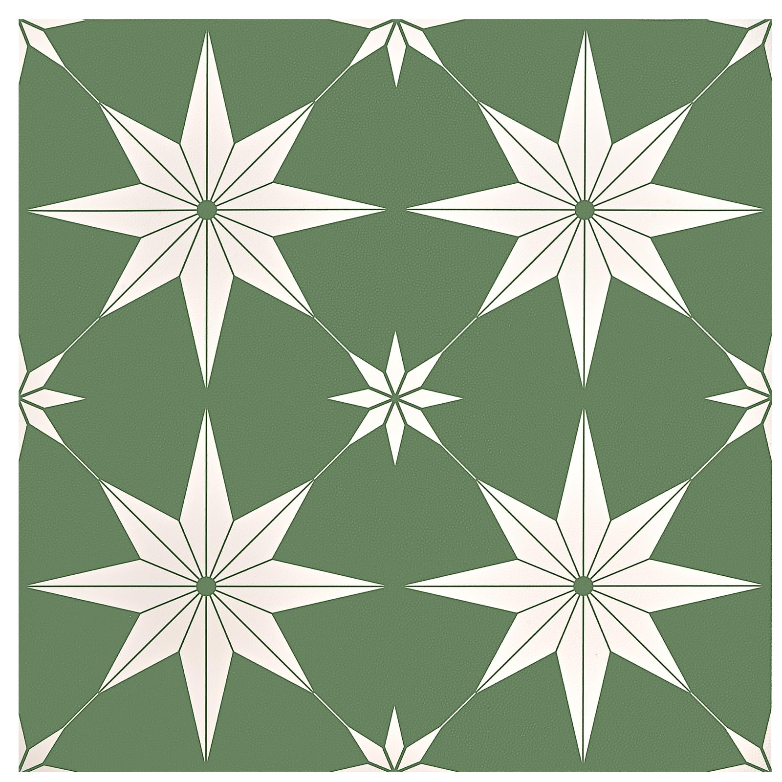 Piastrelle per pavimenti, in vinile impermeabile, per bagno, cucina, camera da letto, soggiorno, camino, scale, pareti e camper (20, verde, 30 x 30 cm)