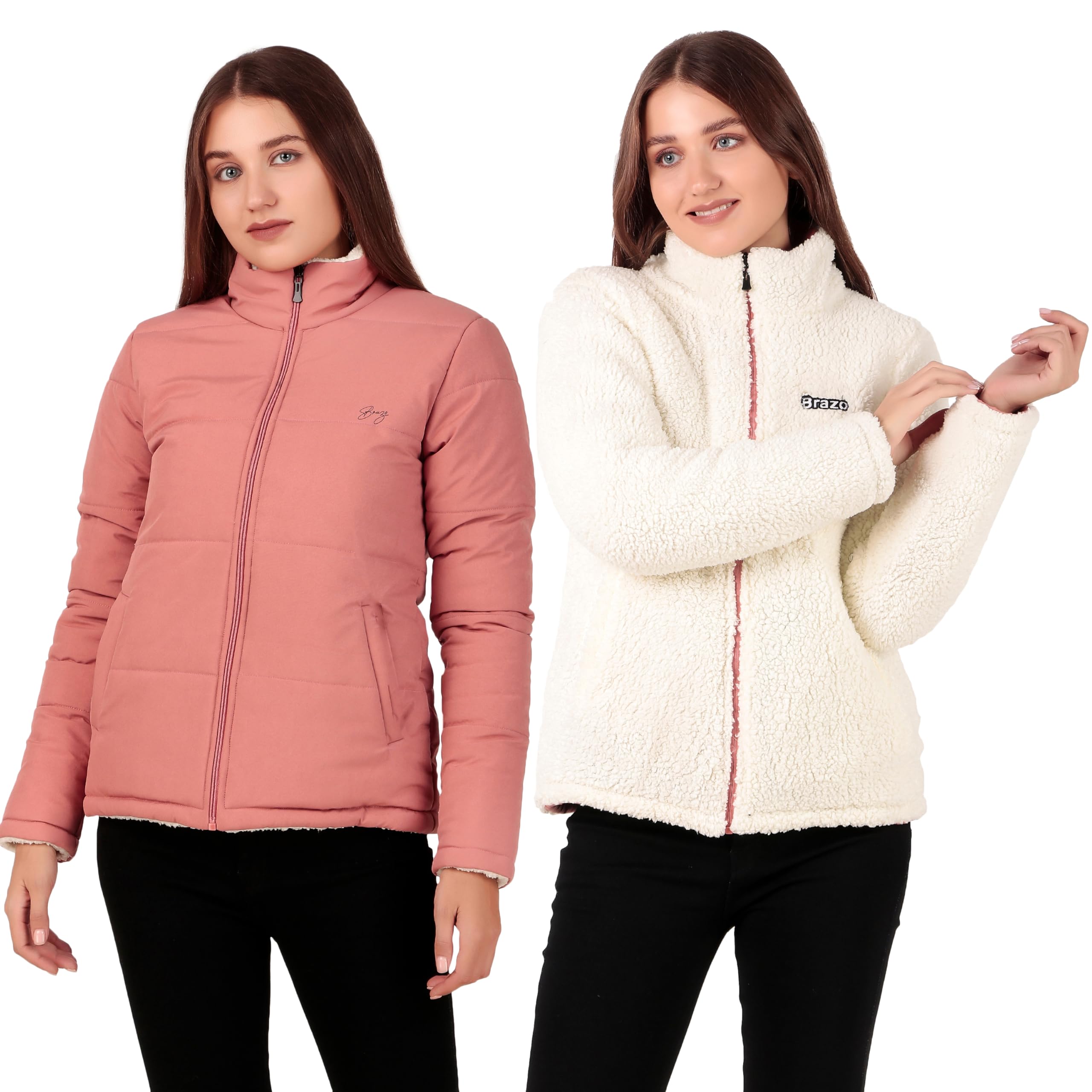 brazo Reversible Winter Jacket is a lightweight, warm puffer that gives you two looks in one. It’s designed to keep you cozy in cold weather with dual-sided style.-picture-13