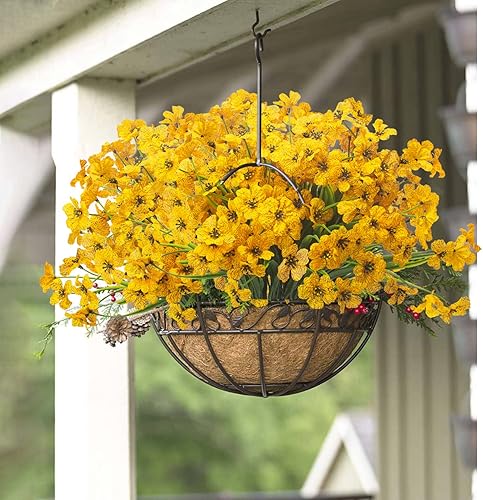 Miniatura 5 de Grunyia 20 paquetes de flores artificiales al aire libre resistentes a los rayos UV flores artificiales