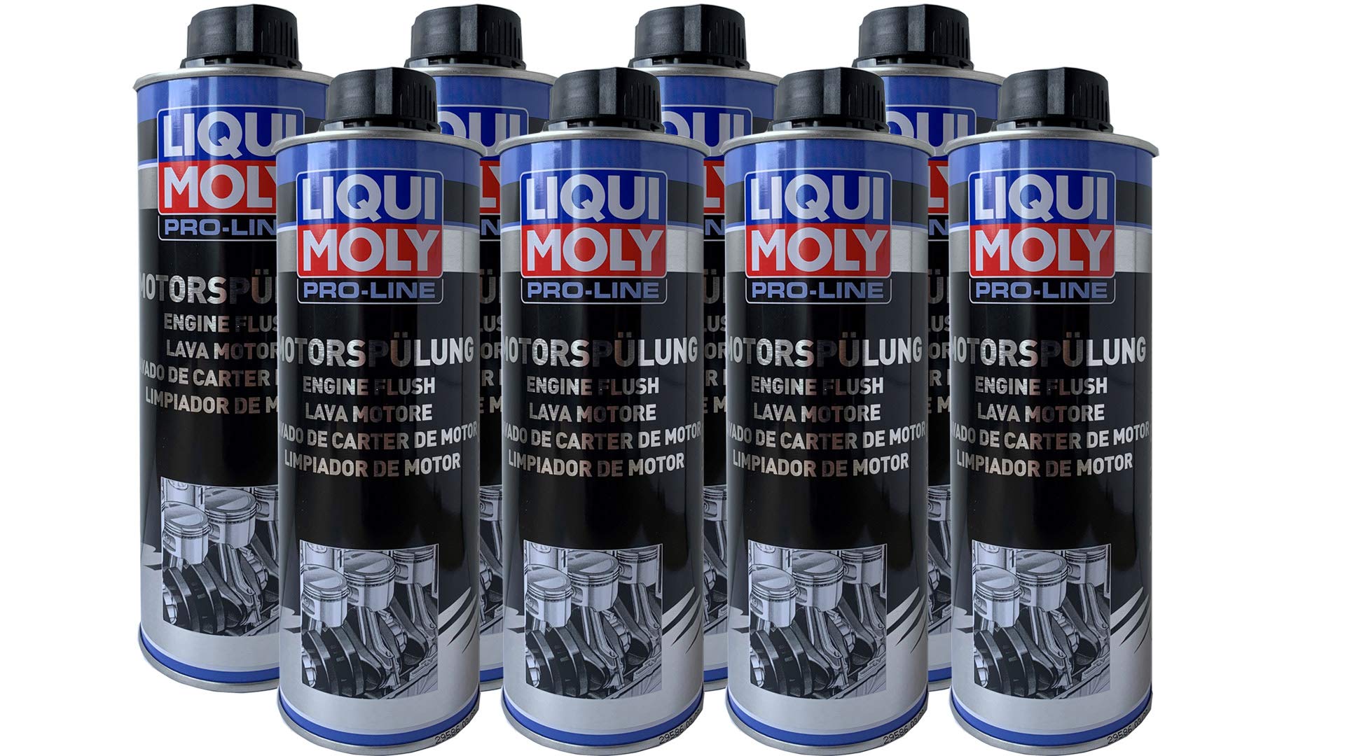 8 x Liqui Moly 2427 Pro Line Motor Acondicionador Motor limpiador aceite additiv 500 ml