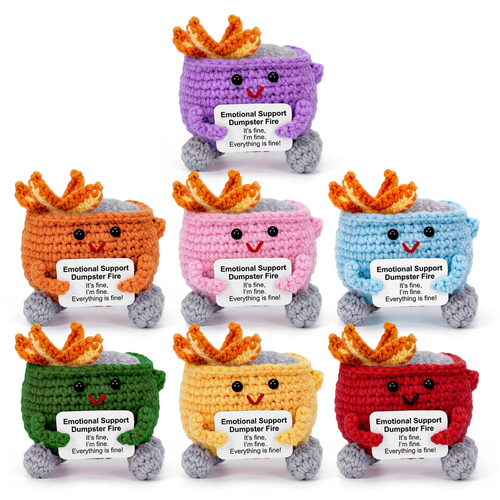 Megele Crochet Dumpster Fire Set