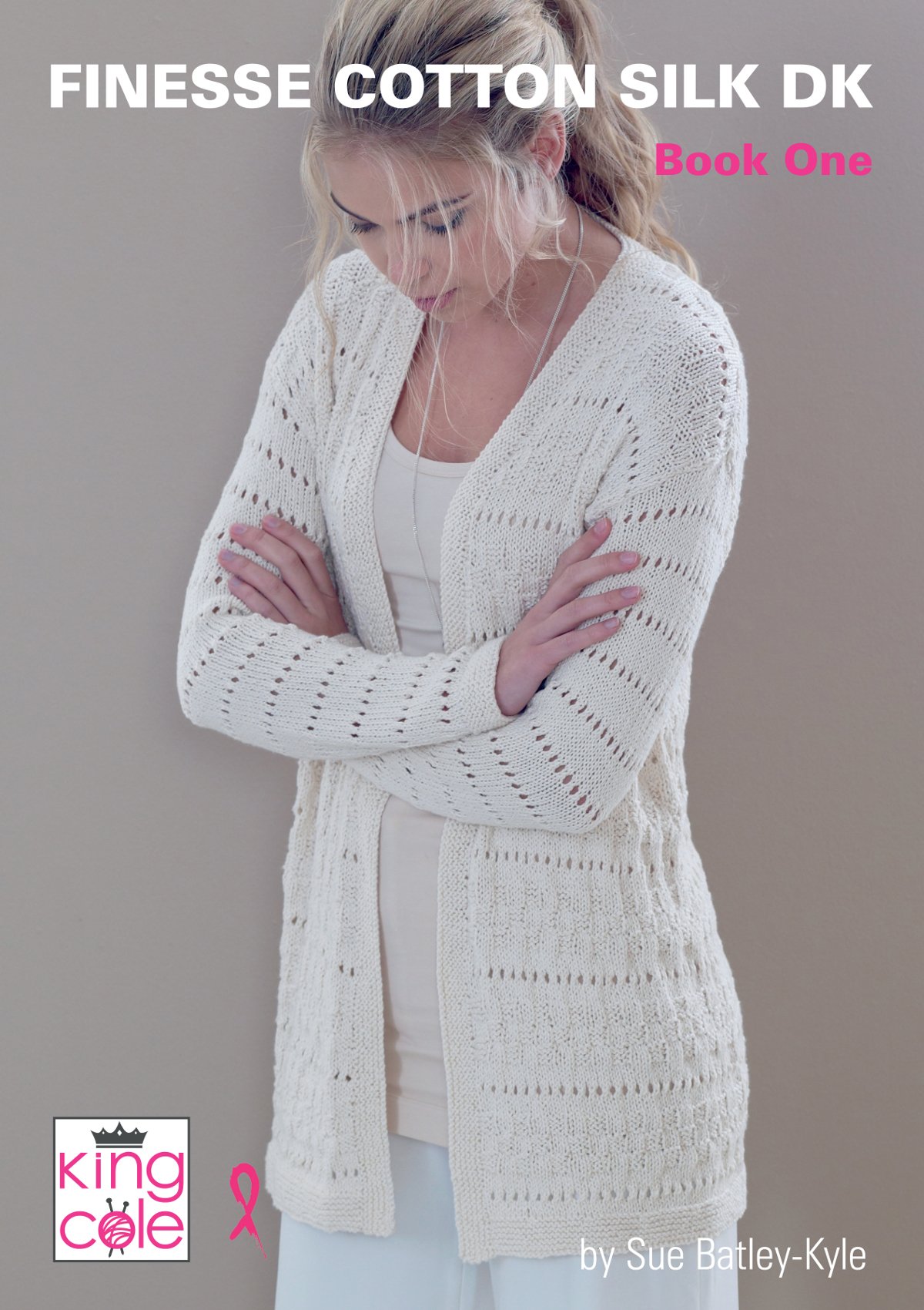 King Cole Knitting Pattern Book - Finesse Cotton Silk DK Book One