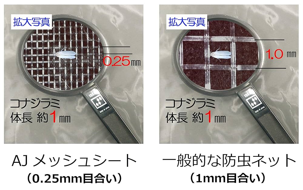 ネット　2,5ｍ×4ｍ 2枚 Amazon | 農業用 園芸用 防虫ネット 0.25mm目 AJメッシュシート