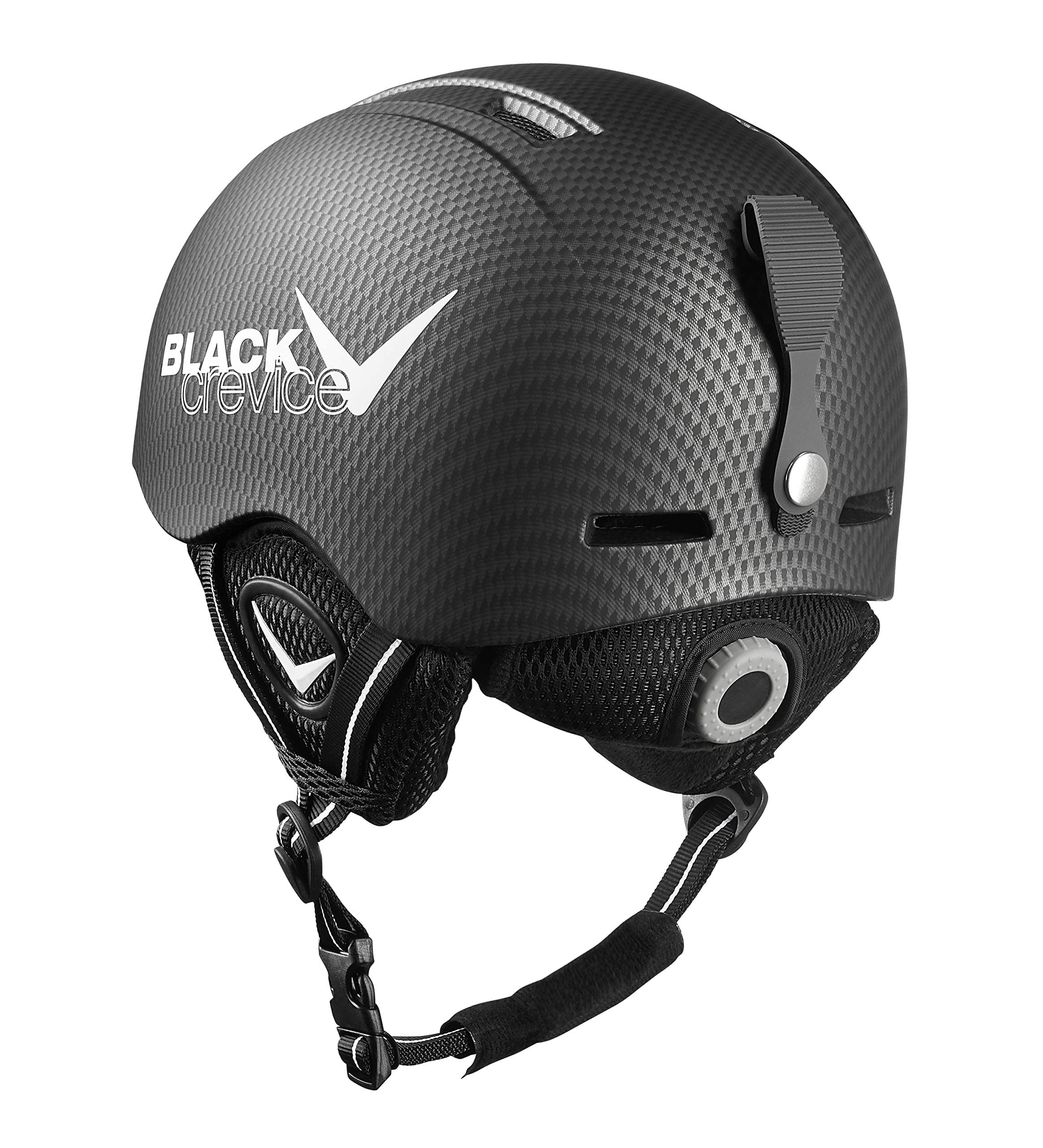 BLACK CREVICE Casque de Ski pour Enfants Stubai I Casque au Design Sportif en différentes Couleurs I Casque de Ski Anti-Chocs pour Filles & garçons I Casque de Ski Respirant I Taille Ajustable