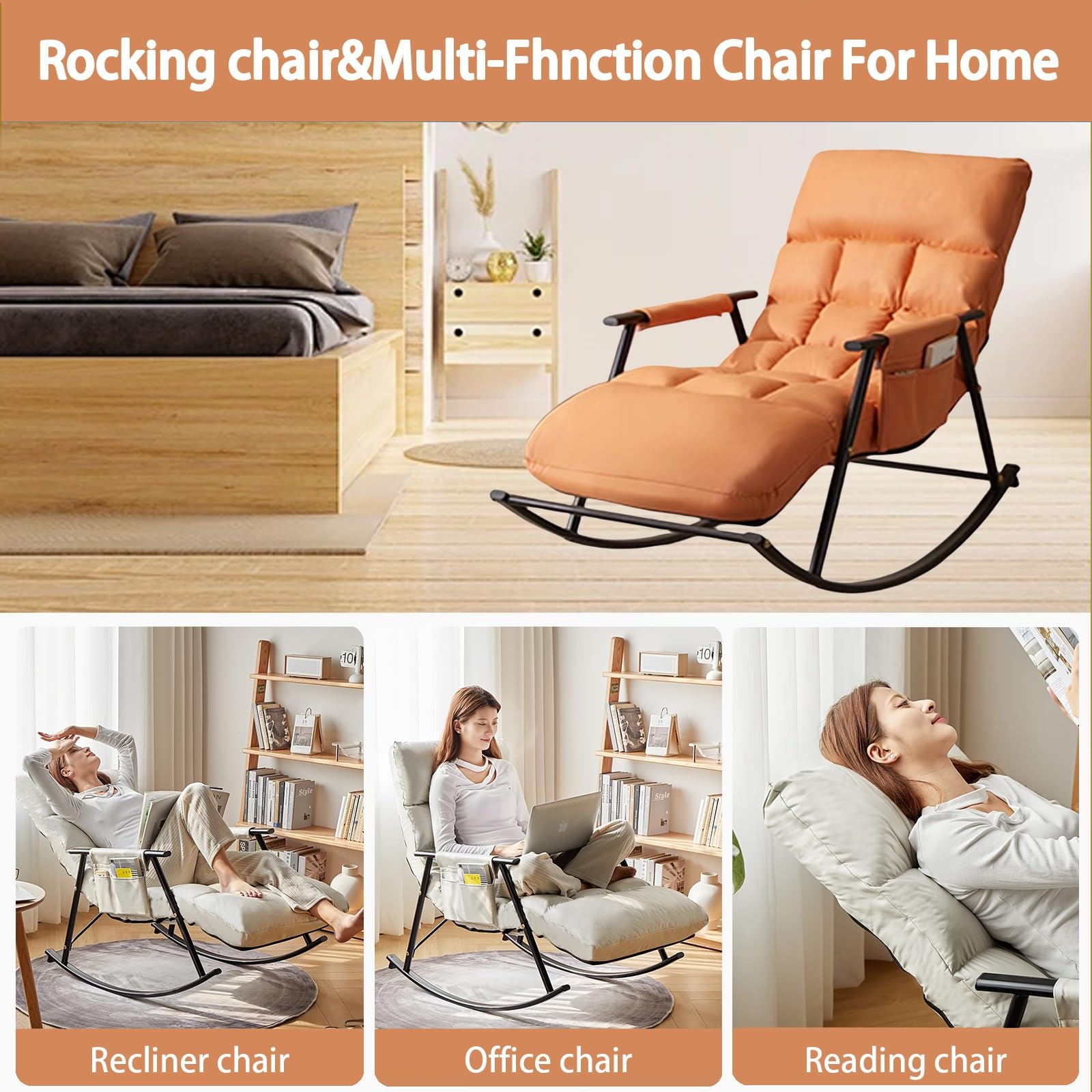 Sillon Relax,sillones Para El Salón,mecedora Ajustables En Seis Posiciones,butacas De Salon,mecedora Lactancia,sillon Lectura,sillones,sillón Relax,butaca Dormitorio,silla Dormitorio,sillones Relax (