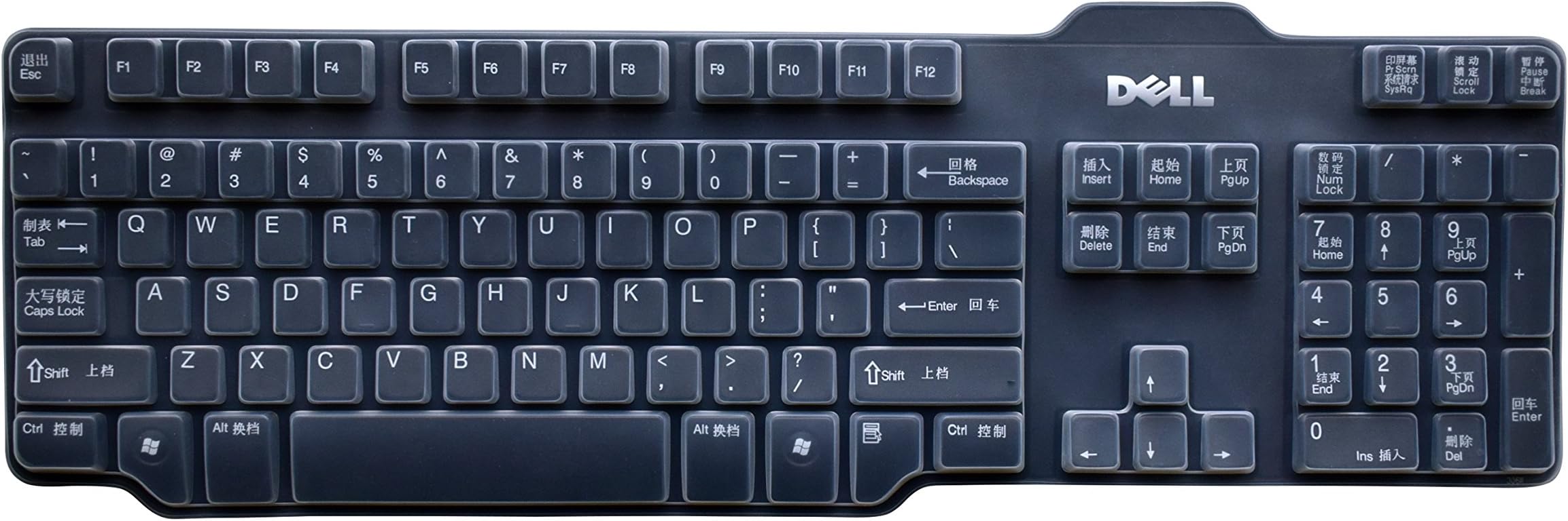 Keyboard Cover Dell L100 SK-8115 SK-3205 104 Keys USB Wired Keyboard Dell L100 Keyboard Skin Protector Clear