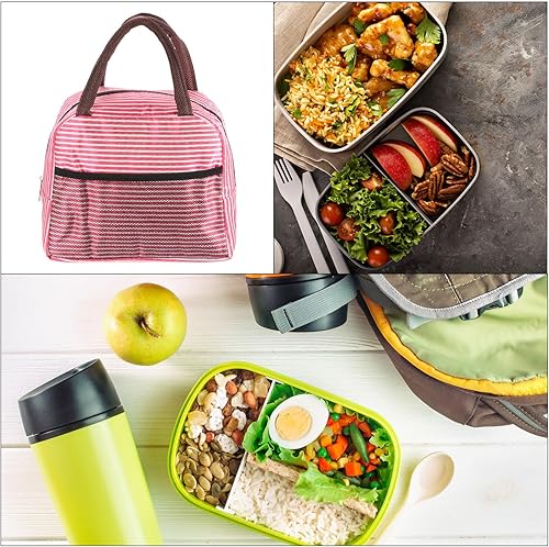 Miniatura 5 de PATIKIL Lonchera para mujereshombres, bolsa de almuerzo aislada a prueba de fugas con bolsillo contenedor de almuerzo reutilizable para el trabajo,