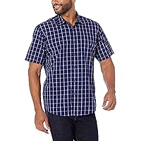 Amazon Essentials Camicia in Popeline a Maniche Corte Regular Fit Uomo