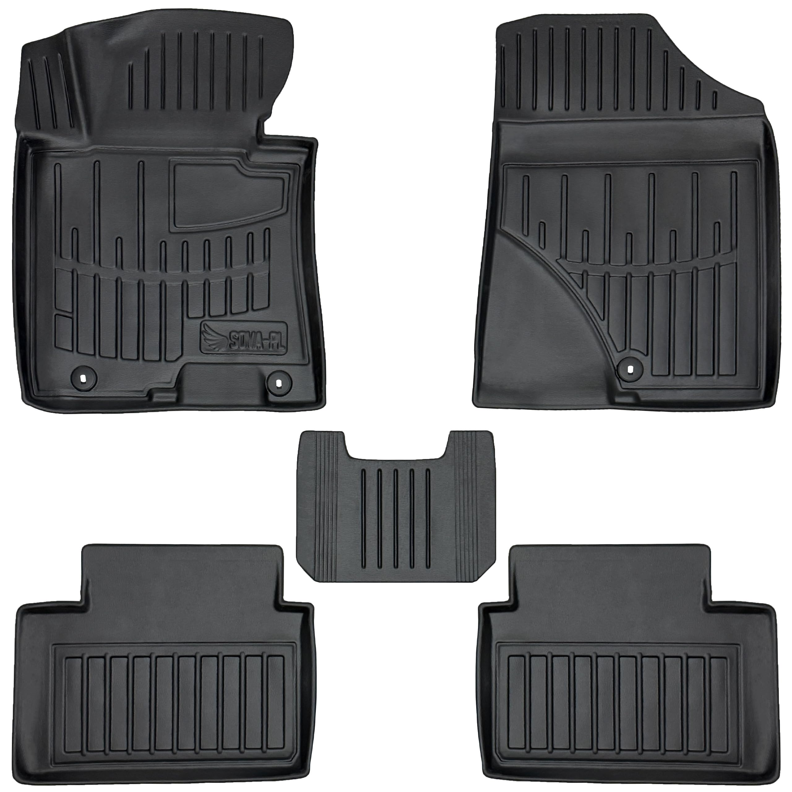 Gumowy zestaw mata i dywaniki pasujące do Kia Ceed II JD (2012-2018) hatchback