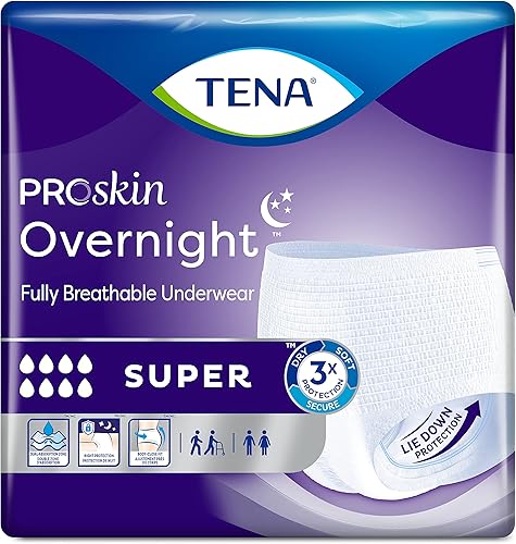 TENA Ropa interior nocturna, zona absorbente en forma de W, 14 unidades