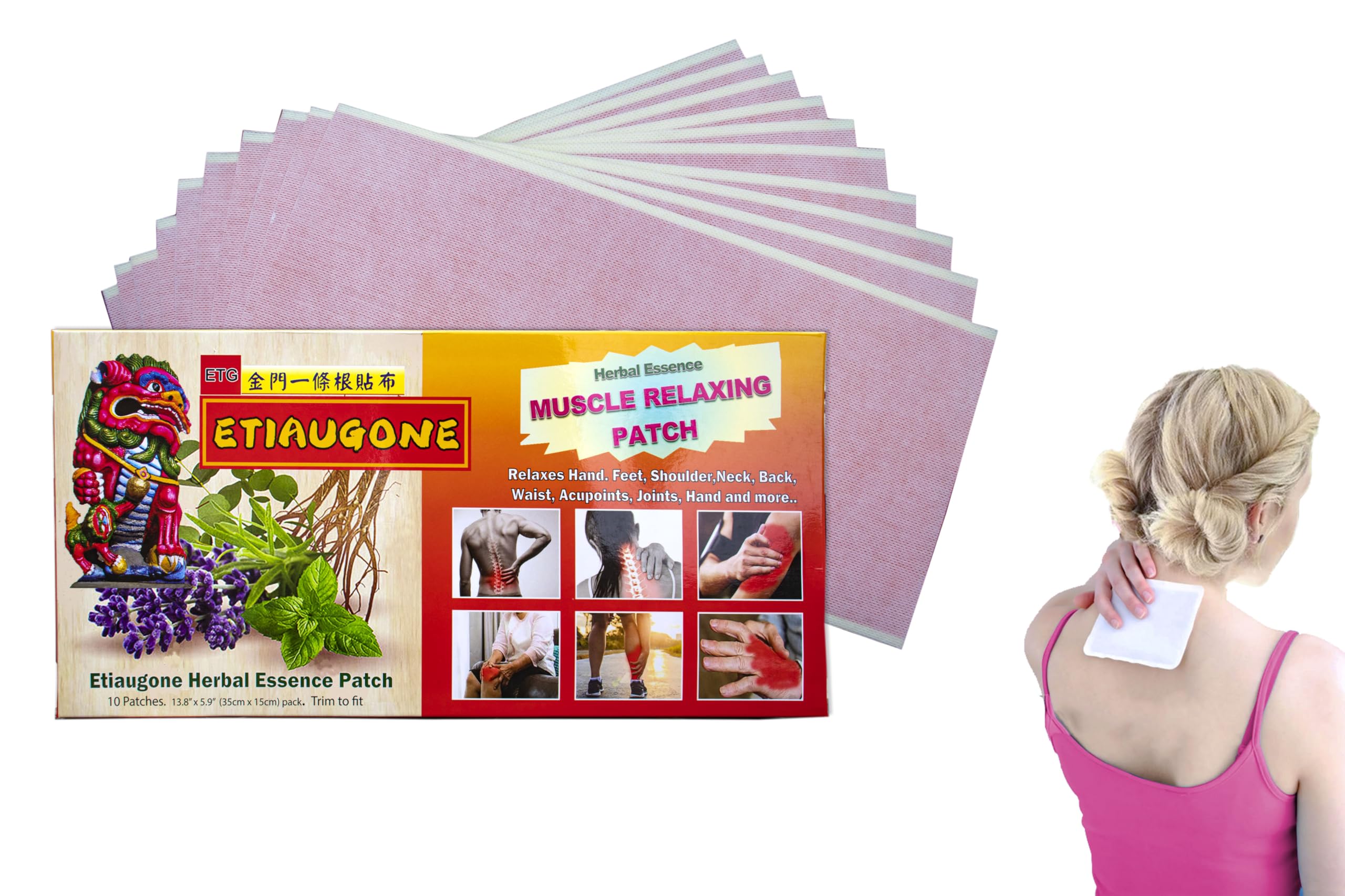 ETIAUGONE Body Relaxing Herbal Patch (10 Patch/pk) 13.8