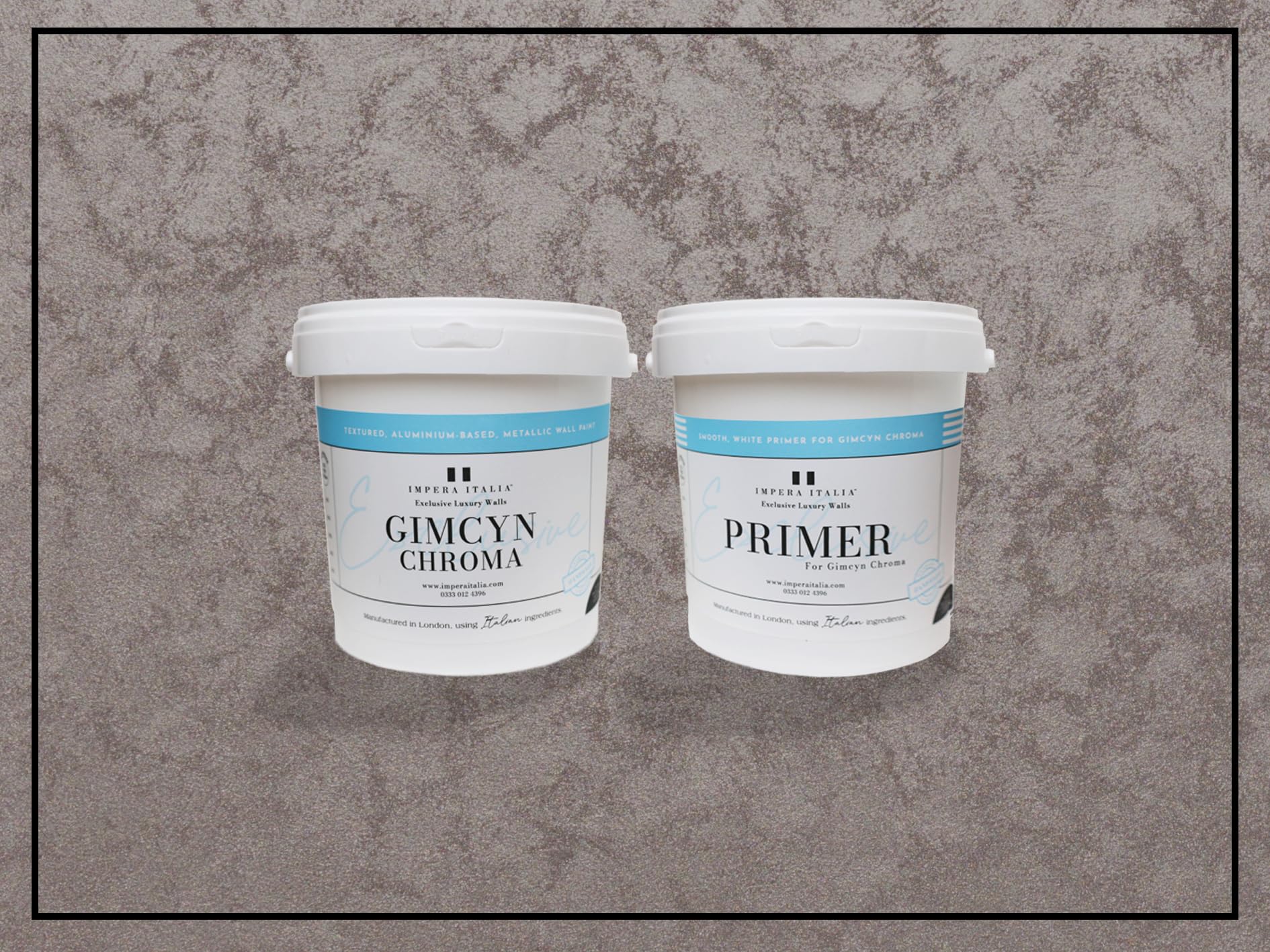 B&Q -  Gimcyn ChromaTexturedIntense Metallic Wall Paint Bundle. Includes Paint And PrimerCovers 5SqmIn Colour Ruby