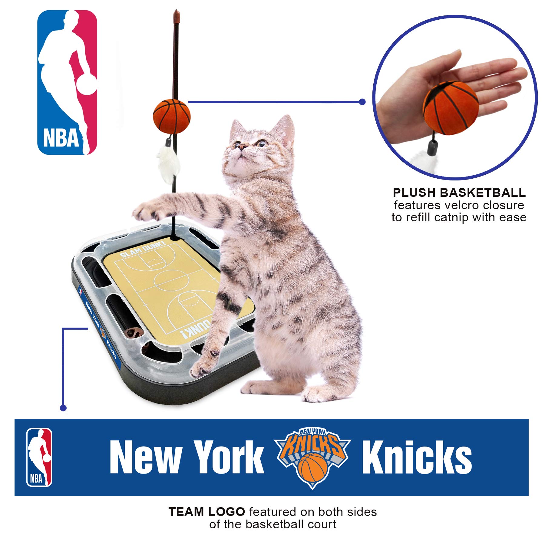 Pets First New York Knicks Basketball Cat Scratcher Toy : Amazon