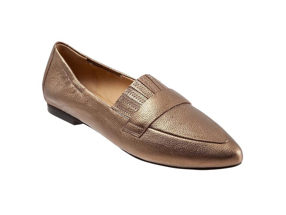 Trotters Emotion (Bronze Leather) Women's Shoes INTERNATIONAL SHIPPING