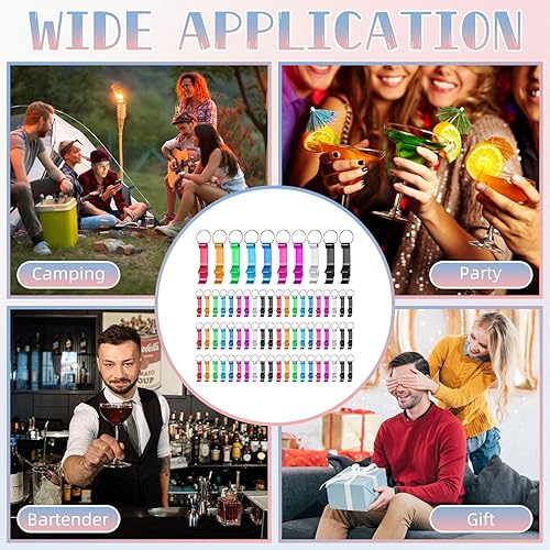 Miniatura 7 de Paquete de 200 llaveros para abridor de botellas a granel, coloridos abrebotellas, llavero de aluminio para abridor de botellas, llavero de metal,