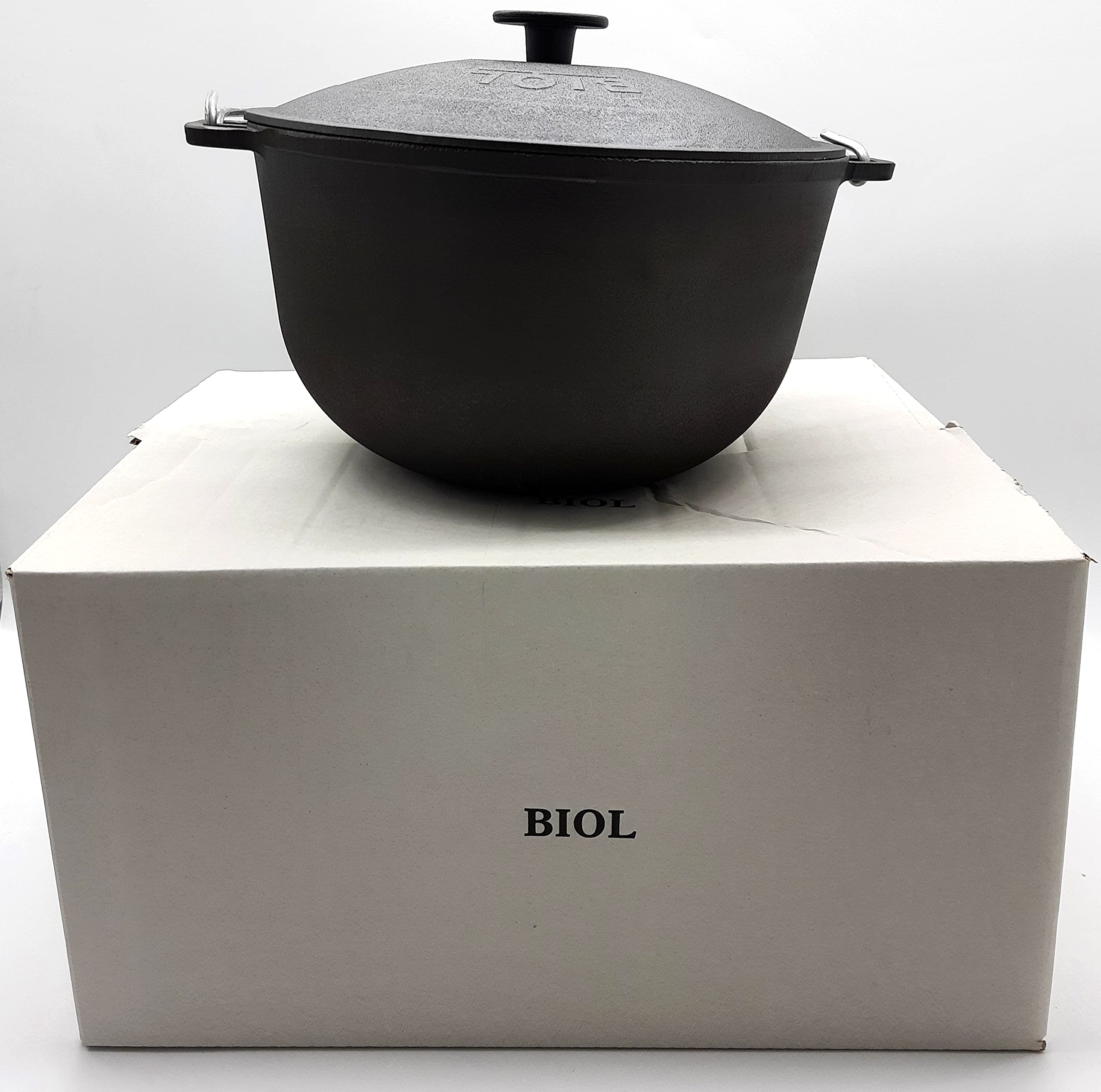 Buy BIOL Cast Iron Kazan Roaster Pan Wok with Lid 6 L Cast Iron Viking