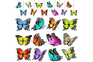 24-Piece Spring Butterfly Wood Ornaments: Adorn Your Abode with Cheer & Color