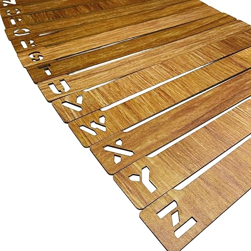 Miniatura 4 de 26 separadores alfabéticos de discos de vinilo A-Z para vertical horizontal, separador de alfabetización de registro de madera, organizador para