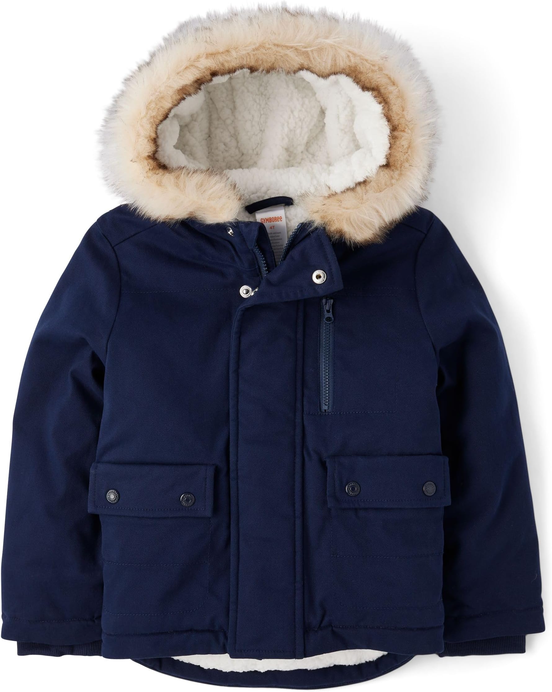 boys And Toddler Faux Fur Puffer Jacket