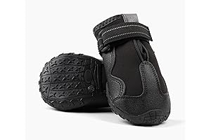 Premium All-Weather Dog Boots for Hiking, Snow, and Rain: Ultimate Paw Protection...