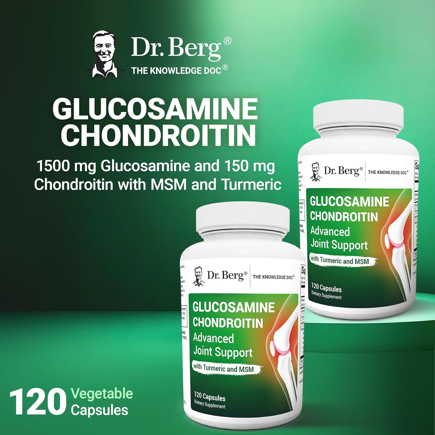 Dr. Berg Glucosamine Chondroitin MSM Turmeric & Boswellia - Advanced Joint Support Supplement with 1500 mg Glucosamine Sulfate - Includes 120 Capsules 5 Dr. Berg Glucosamine Chondroitin MSM Turmeric & Boswellia - Advanced Joint Support Supplement with 1500 mg Glucosamine Sulfate - Includes 120 Capsules - Image 4