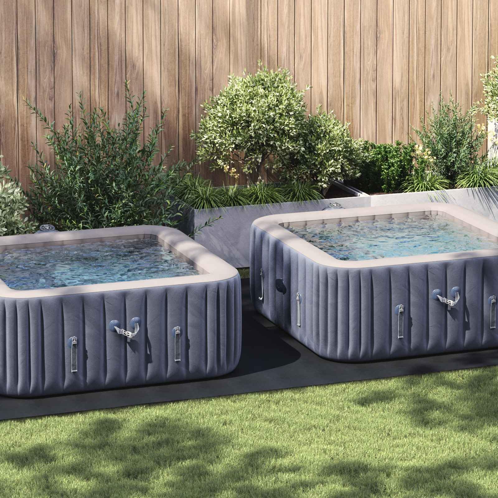 Lámina de suelo para piscinas, color negro, tela no tejida, 500 x 250 x 0,1 cm, resistente base de piscina como protección del suelo y protección contra la evaporación para piscina y jacuzzi