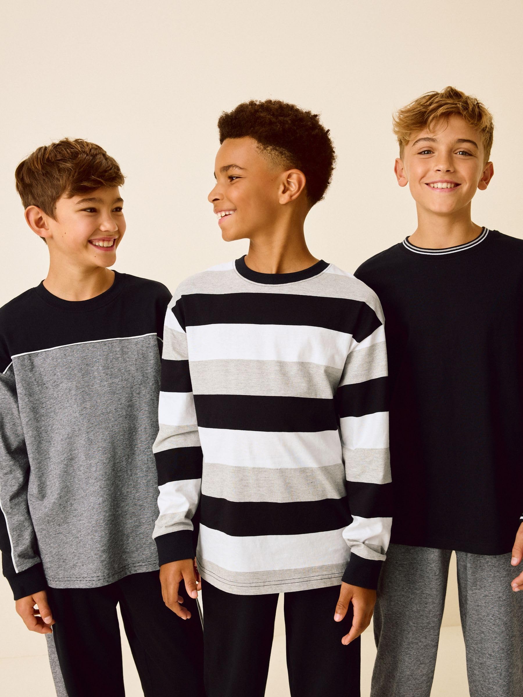 NEXT Jungen Schlafanzüge mit langem Bein, 3er-Pack