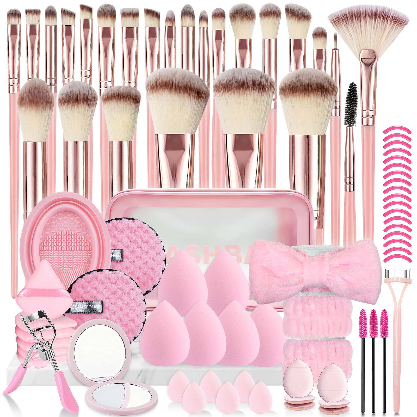 80PCS Makeup Brushes, Makeup Brush Set Professional Makeup Kit Multi-functional Makeup Tool Set with Case Facial Makeup Accessories,Brush Set Eye &