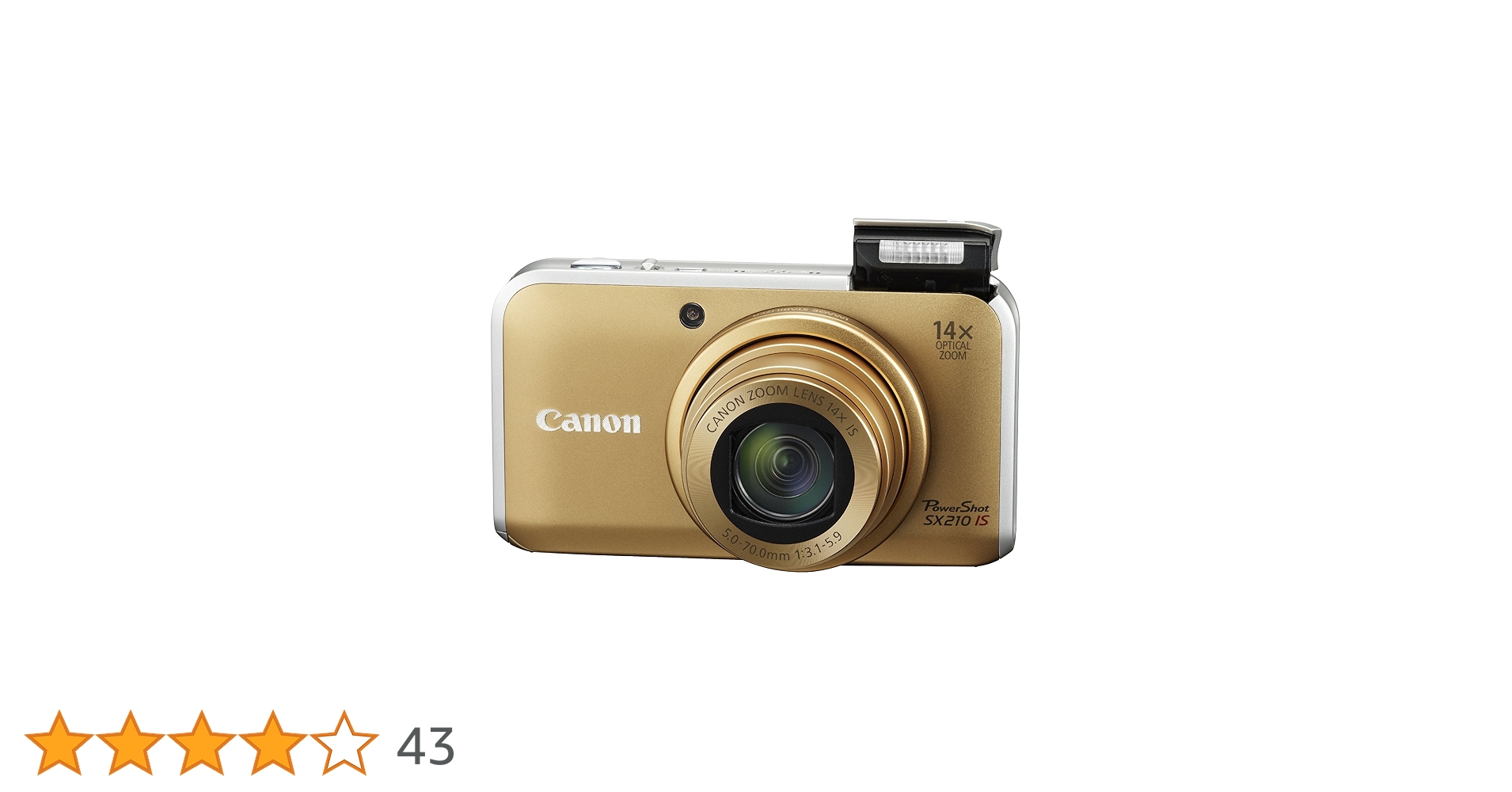 Canon PowerShot SX210IS, Dourado | Amazon.com.br