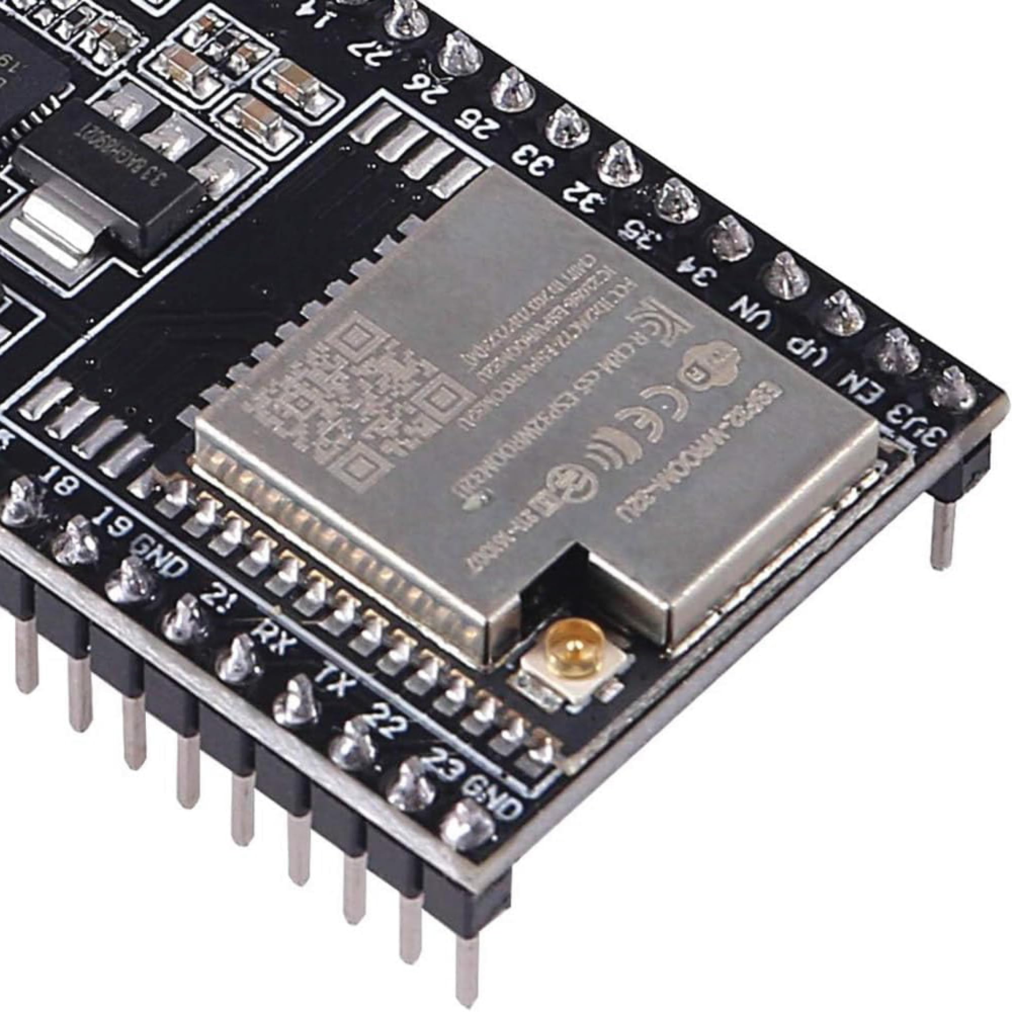 MMMO Tarjeta ESP32-DevKitC V4 USB-C con módulo ESP32-WROOM-32U con antena externa - WiFi, Bluetooth 4.2