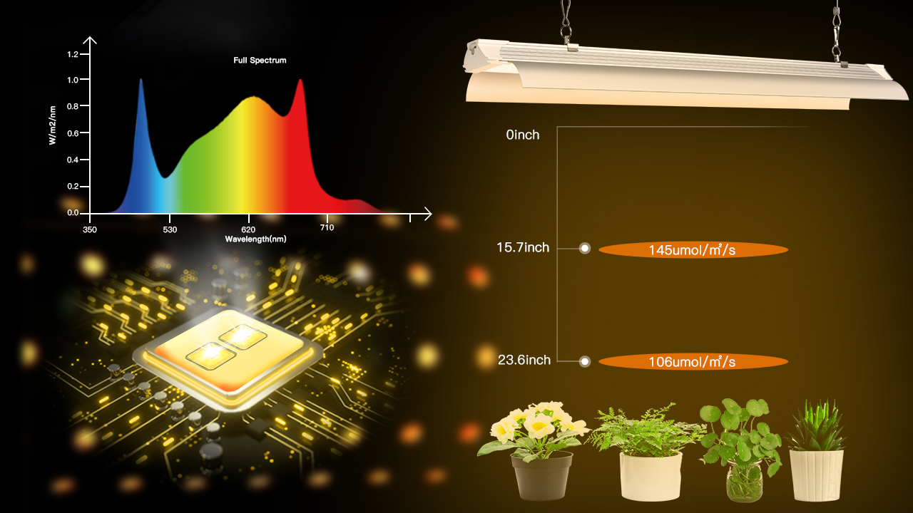 グロウアップライト×2 Amazon.com : SZHLUX LED Grow Light 2FT Full Spectrum 2 Pack 80W (2