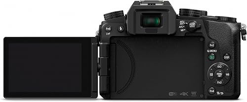 Panasonic LUMIX G DMC-G70KAEGK System Camera (16 Megapixels, OLED Viewfinder, 7.5 cm OLED Touch Screen, 4K Photo and Video) with Lens H-FS14042E Black - 4