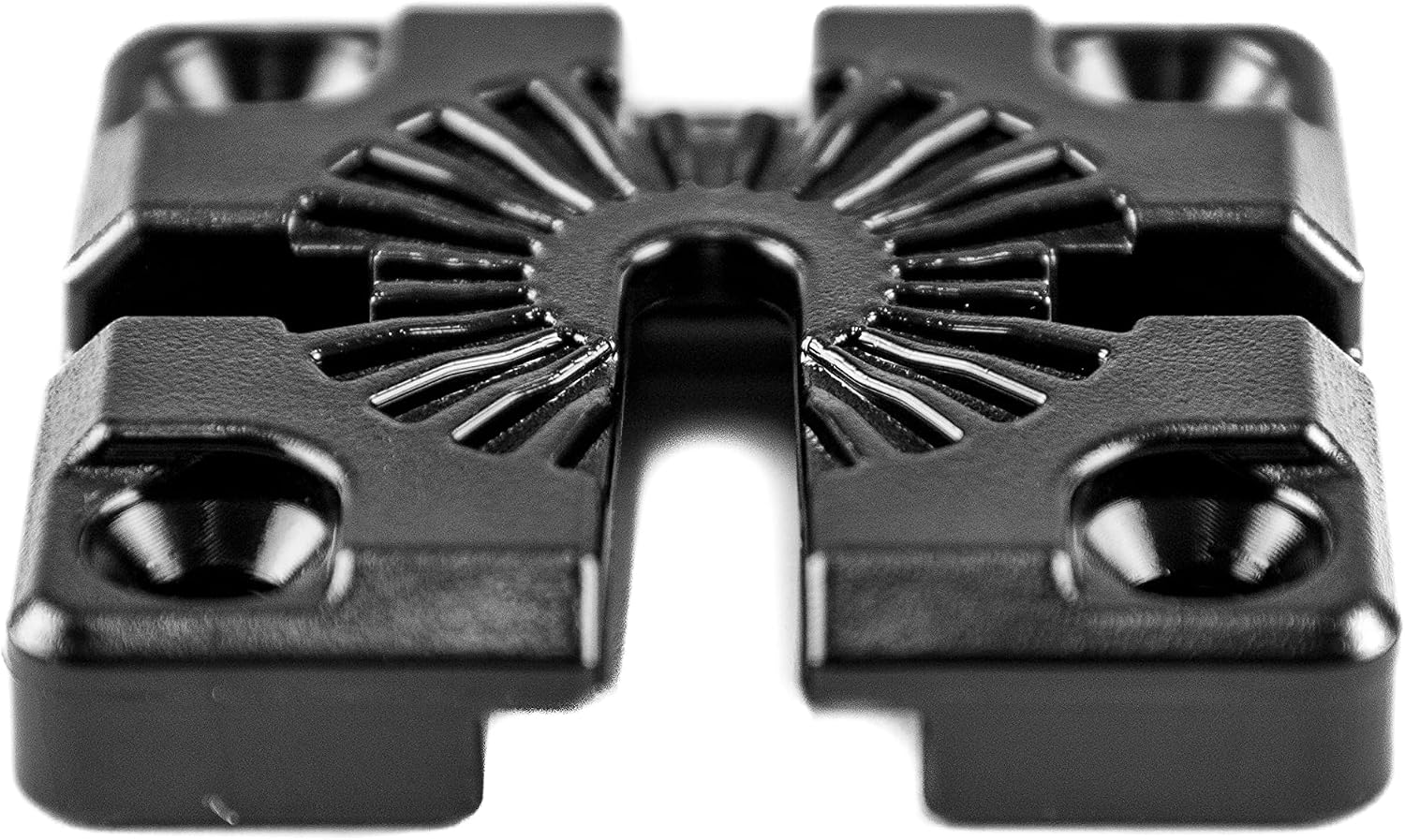YakAttack GridLoc MightyMount | Low-Profile Kayak Track Mount Base | for GridLoc BlackPak Pro & Watercraft Installs | Compact Mounting Footprint | Works with Track-Mounted Accessories | Made in USA